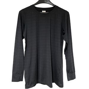 Zyia Woman's Black Athletic Long Sleeve Top Size M